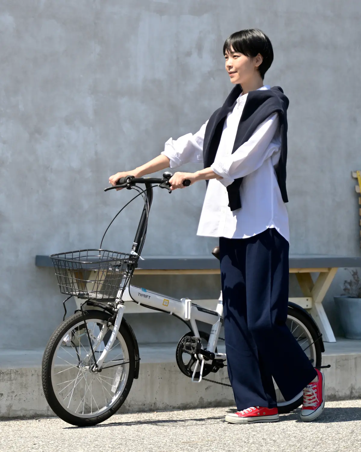 おなかをつつむ / のびるニットパンツ ワイドタイプ